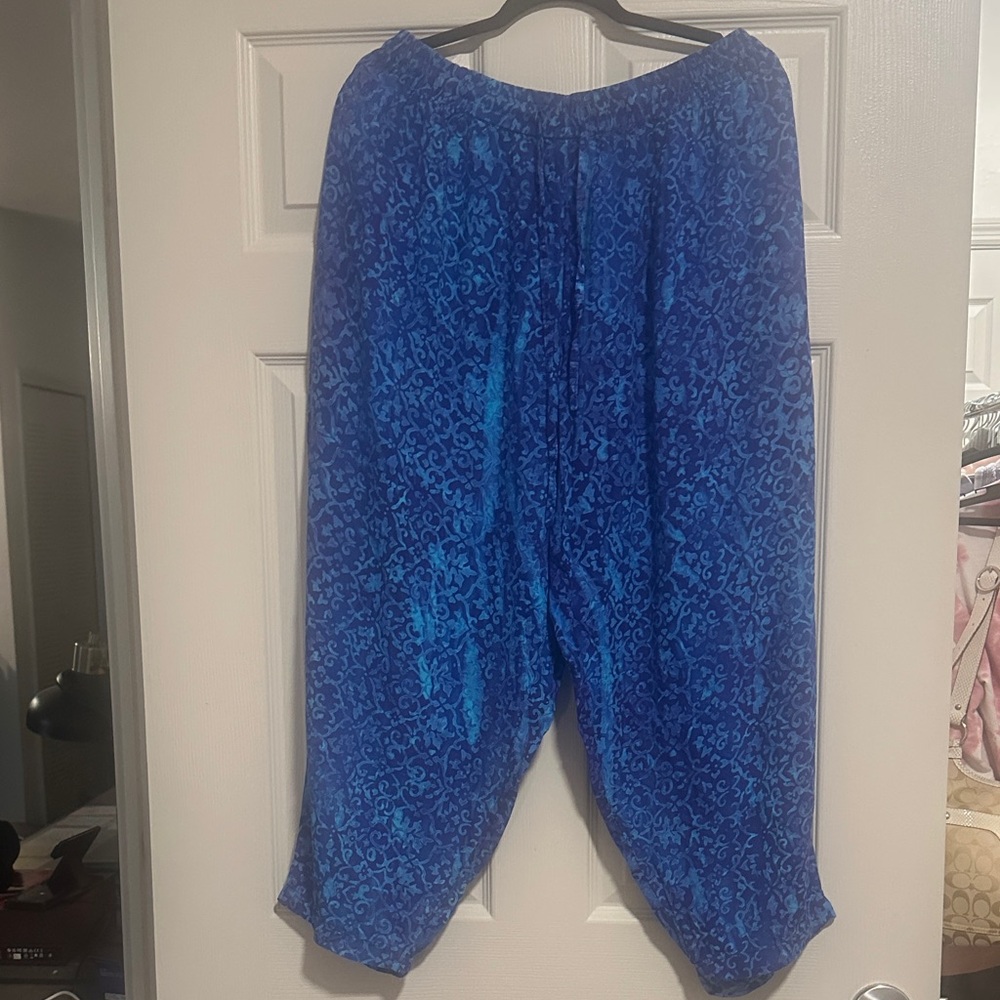 Women's Blue Wide Leg Pants